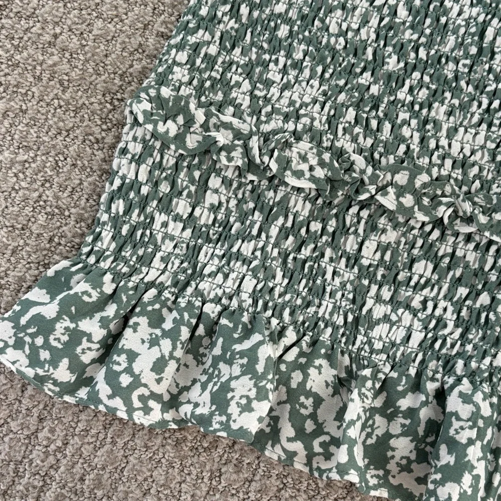 Abercrombie & Fitch Green and White Mini Dress - Picture 4 of 4